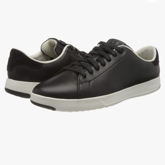 Cole Haan Women's GrandPro Tennis Leather Lace Sneaker - Picture 3 of 12